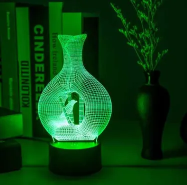 Creative 3D night light LED lamp – image 5