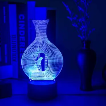 Creative 3D night light LED lamp – image 4
