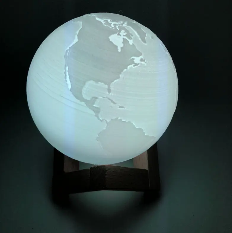 Double color touch 3D printing earth Jupiter