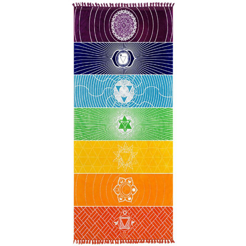 Bohemia India Mandala Blanket Beach Yoga Mat 150X75Cm - Shop at LoveMi