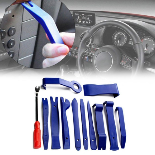 12-osaline auto sisustuse tööriistade komplekt