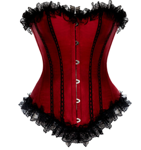 Title 2, Sexy Satin and Lace-Up Boned Corset