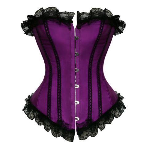 Title 3, Sexy Satin and Lace-Up Boned Corset