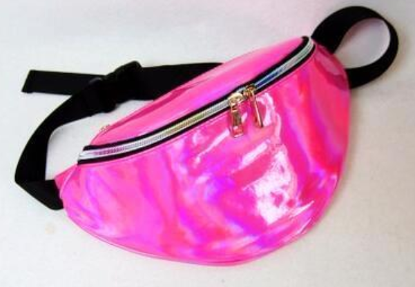 The Original Suefeng Laser Transparent Waist Bag Women's Messenger Bag Sports Running Multi-functional Collection Of Silver Boobs. — foto 5