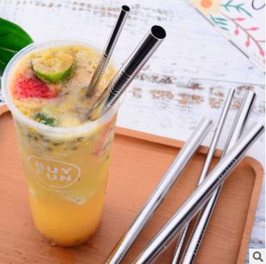 Stainless Steel Straw Food Grade Color Set Straw Milk Tea Coffee Drink Straw