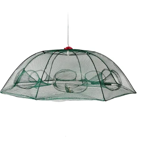 Strengthened 4-20 Holes Automatic Fishing Net Shrimp Cage Nylon Foldable Fish Trap Cast Net Cast Fold Crab Trap Fishing Network – image 4