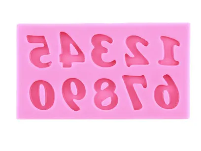 0-9 Digital Liquid Silicone Mold Cake Decoration Fondant Baking
