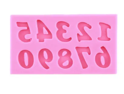 0 9 Digital Liquid Silicone Mold Cake Decoration Fondant Baking Tools Chocolate Mold - Shop at LoveMi