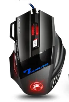 Colorful Breathing Light Gaming Chicken Game Mouse