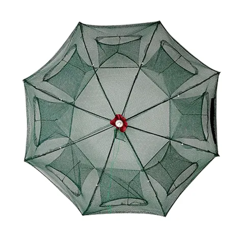 Strengthened 4-20 Holes Automatic Fishing Net Shrimp Cage Nylon Foldable Fish Trap Cast Net Cast Fold Crab Trap Fishing Network – image 5