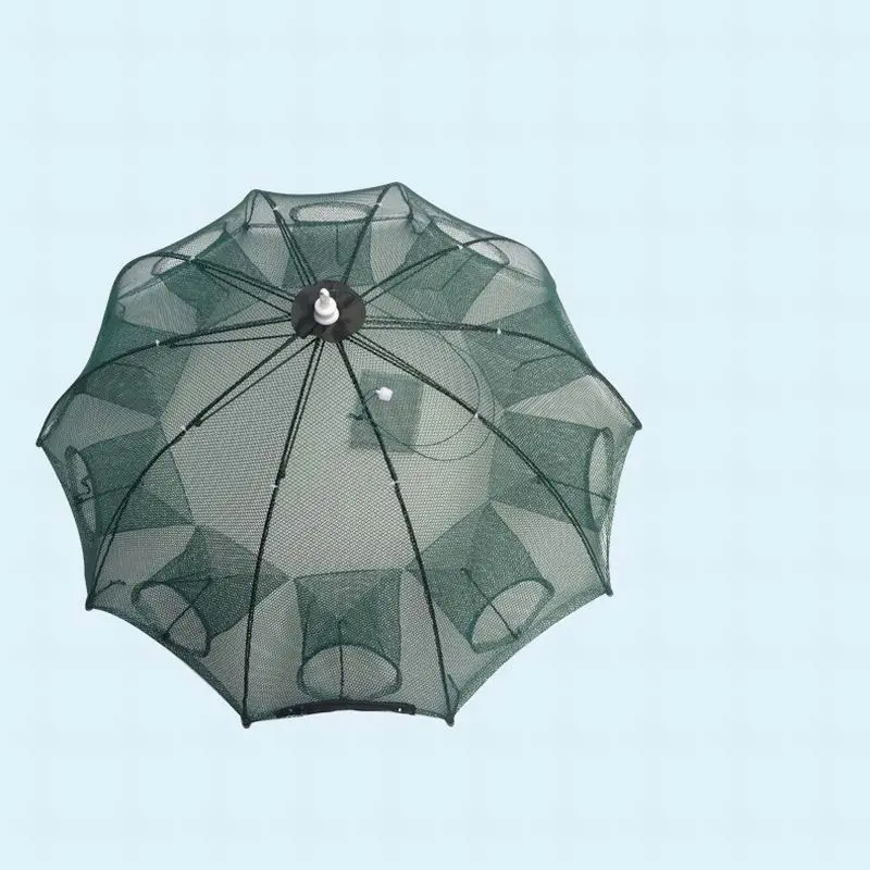 Strengthened 4-20 Holes Automatic Fishing Net Shrimp Cage Nylon Foldable Fish Trap Cast Net Cast Fold Crab Trap Fishing Network – image 7