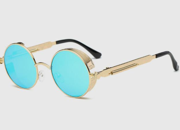 Austin Powers Vintage Round Metal Frame Sunglasses - Image 3