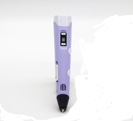 3D print pen 3D pen two generation graffiti 3D stereoscopic paintbrush children puzzle painting toys Purple AU