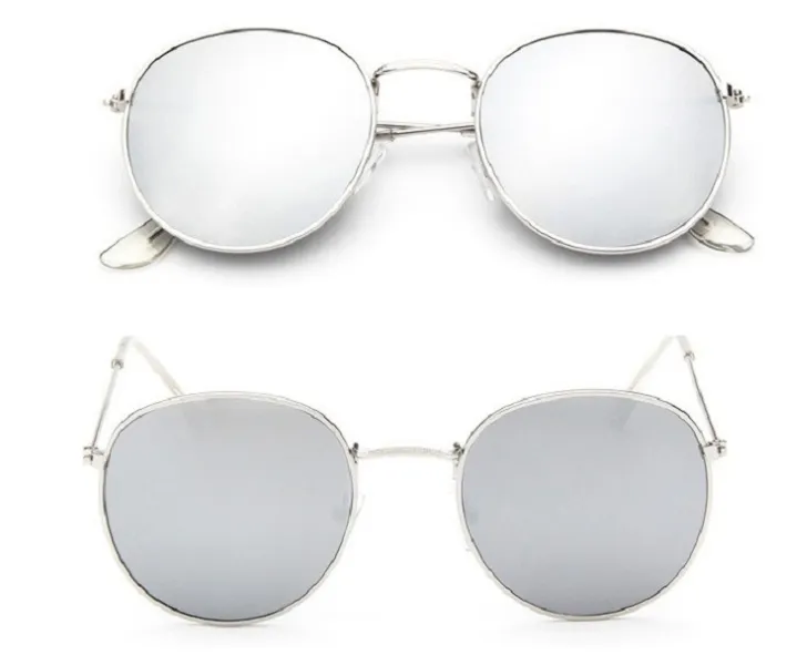 Women Retro Sunglasses - Silver