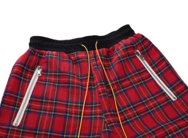 Scottish tartan stitching shorts