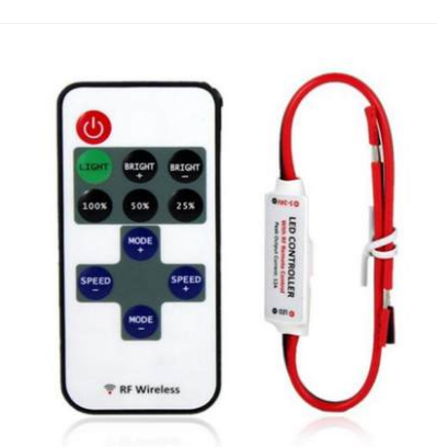 RF Mini Monochrome Controller 5050 3528 Lamp With Lamp Strip Wireless Mini Controller RF 11 Key Dimming