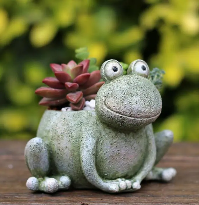 Animal Planter Pot - Frog3