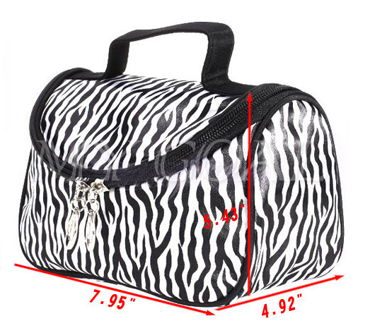 Korean Version Of The New Fashion Cosmetic Bag Zebra Bag Portable Cosmetics Ingot Package