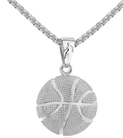 Basketball Pendants European and American Stainless Steel Necklaces