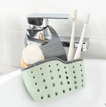 Kitchen Drain Holder Rubber Sponge Storage Rack Basket Wash Cloth Organizer Bathroom Toilet Soap Shelf – image 3