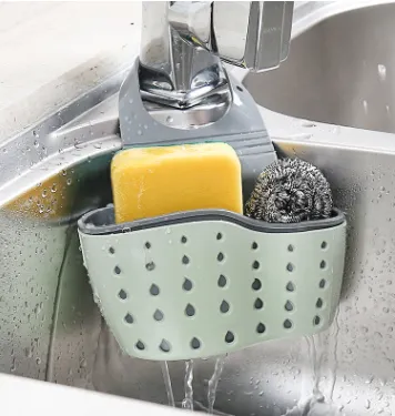 Kitchen Drain Holder Rubber Sponge Storage Rack Basket Wash Cloth Organizer Bathroom Toilet Soap Shelf – image 5