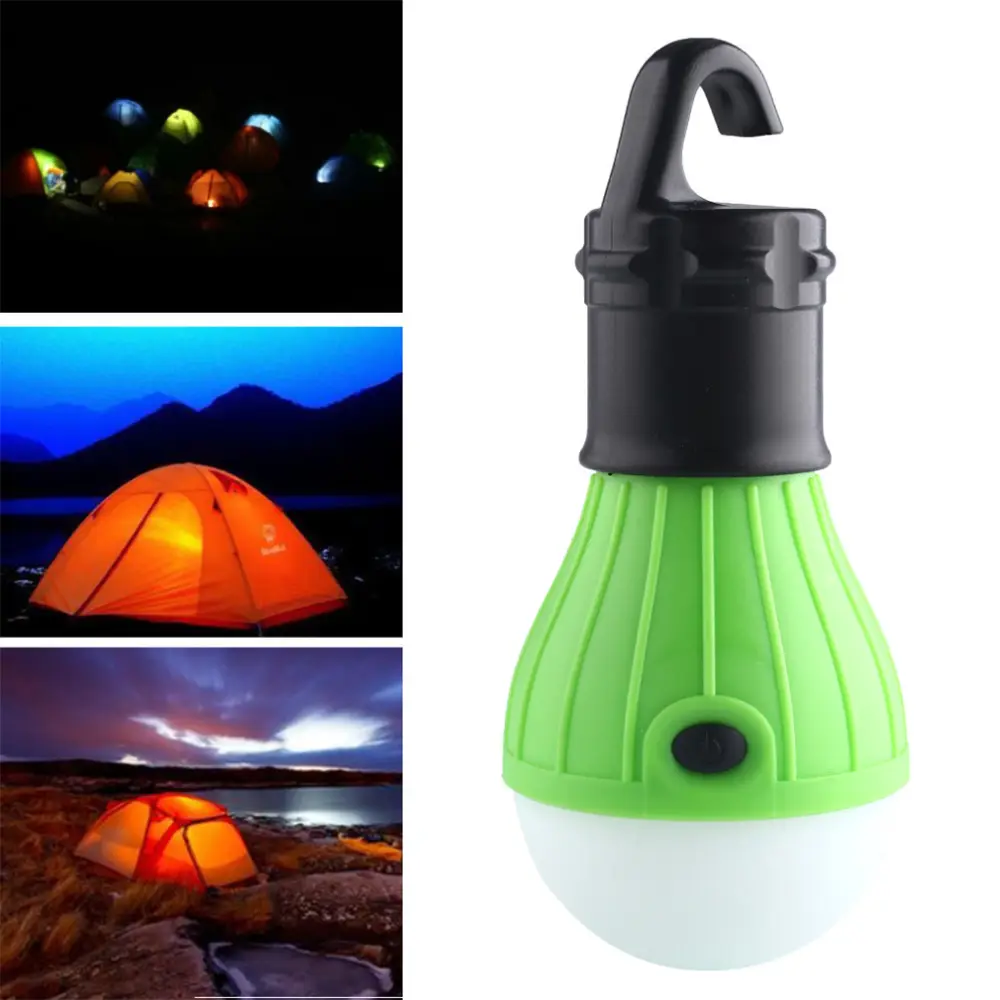 Portable Hanging Hook 3LED Camping Tent Light