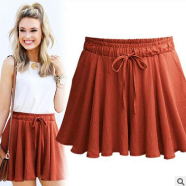 Women's Loose High Waist Pantskirt
