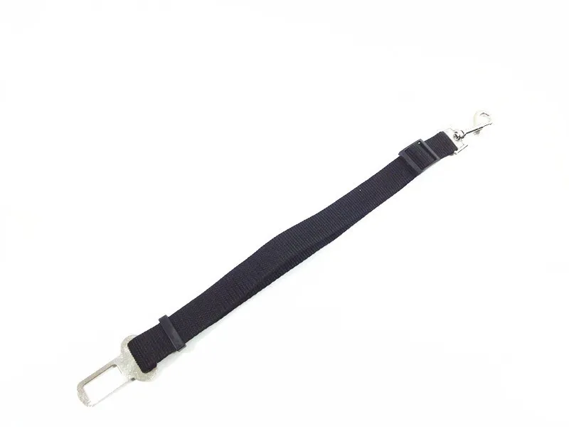 Adjustable Dog Pet Car Safety Seat Belt Restraint Lead Travel Leash - Black