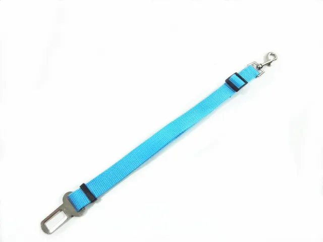 Adjustable Dog Pet Car Safety Seat Belt Restraint Lead Travel Leash Blue - Shop at LoveMi
