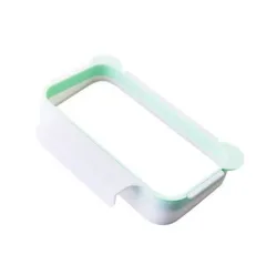 Hanging kitchen trash rack Cabinet door hanging trash rack storage rack - Green - View 1