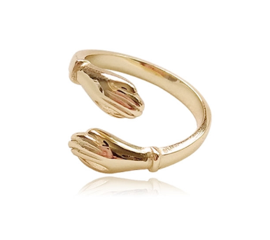S925 Silver Personality Trend Designer Independent Design Finger Hug Rings