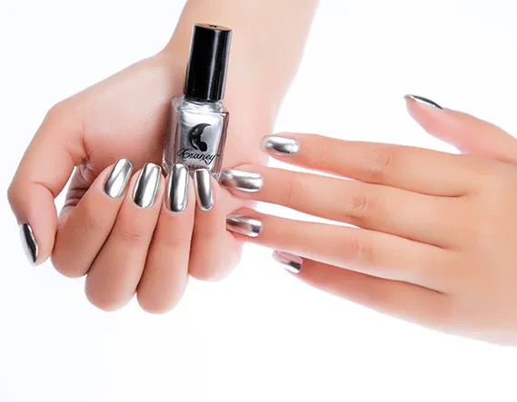 Stainless Steel Color Mirror Silver Nail Polish Mirror Silver - Shop at LoveMi