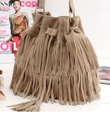 Title 2, Women bag tassel bucket shoulder bag AliExpress...