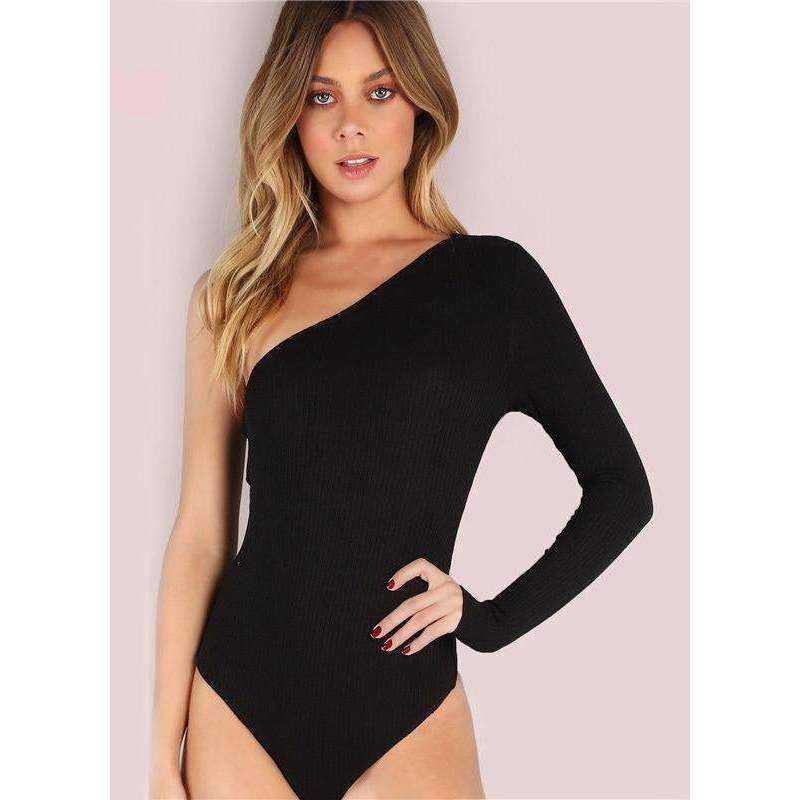 New Shoulder Long Sleeve T-Shirt Bodysuit