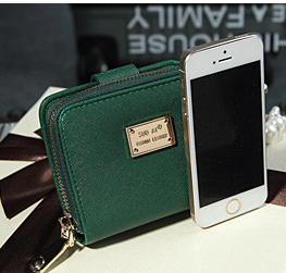 Women's Short Wallet Women's Korean Zip Twist Wallet Cross Cross Wallet Wallet