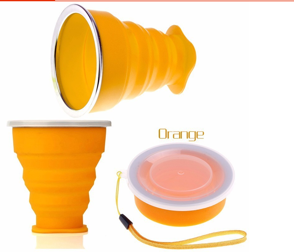 Color Portable Silicone Folding Cup