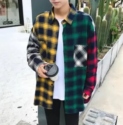 Original national tide mixed colors loose irregular