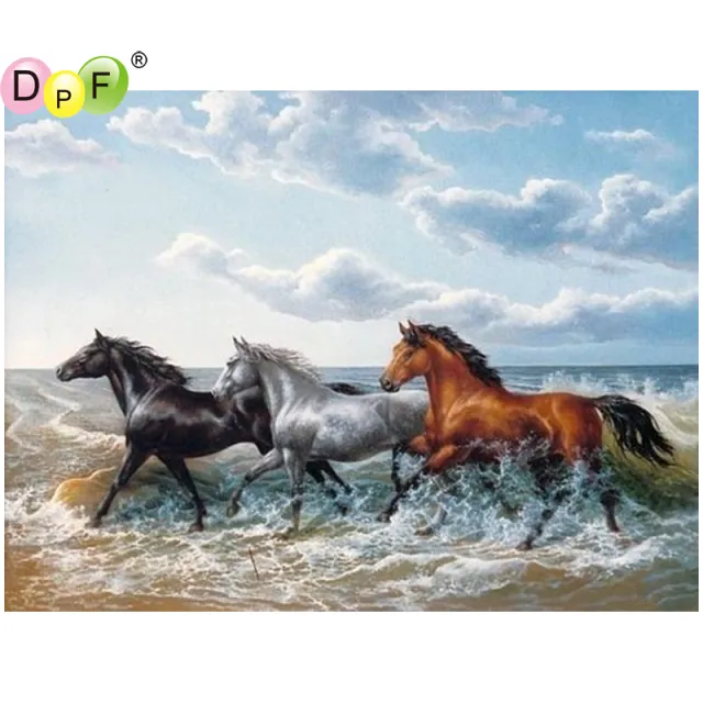 DIY The sea horse 5D square home decor diamond embroidery crafts diamond painting cross stitch needlework diamond mosaic kit 40X50 Square Diamond - Shop at LoveMi