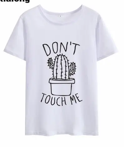 DON'T TOUGH ME Cactus T Shirt Women Casual Summer
