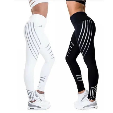 Women Workout Leggings Pants Leggins Fitness Night Glowing Autumn