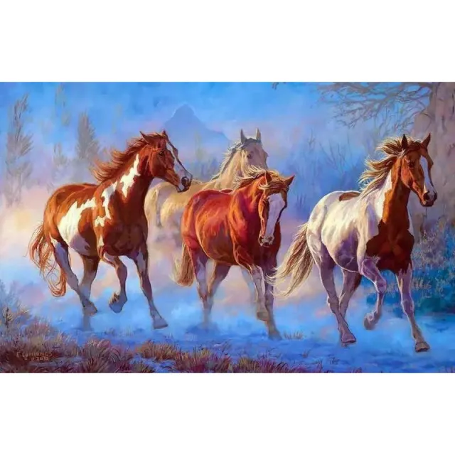 pictures by numbers diy Running Horse Home Decor Modular painting by numbers on canvas 40X50Cm - Shop at LoveMi