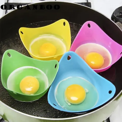 Green Silicone Egg Cooker 4 Color Egg