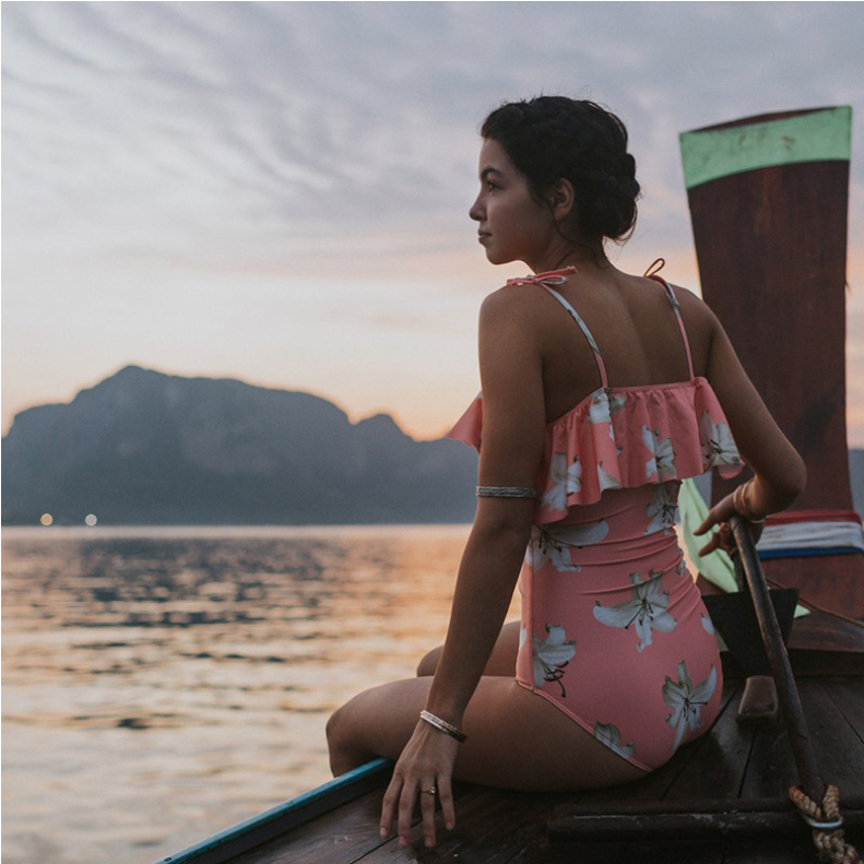 Cross-border new swimwear one-piece swimsuit AliExpress explosions printed swimsuit swimwear sexy bikini