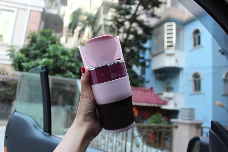 Automotive supplies multi - functional car rotating storage cup holder