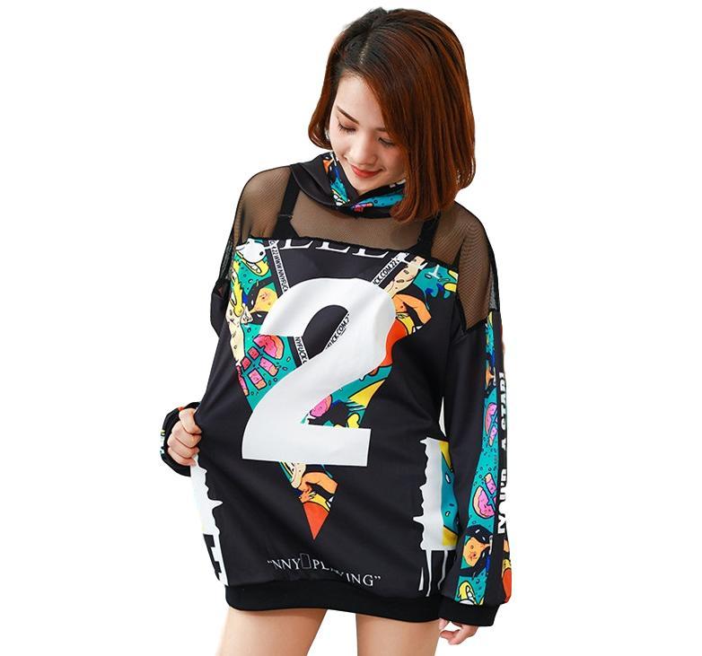 XXYZC HOODED SWEATSHIRT  BLACK & WHITE