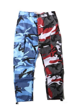 Pure Cotton Camouflage Overalls Men's Casual Pants
