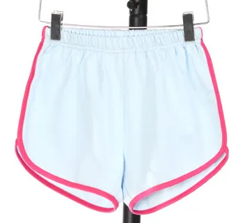 Multi Color Cotton Thin Loose Fit Sports Shorts Blue With Rose Red - Shop at LoveMi