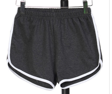 Multi Color Cotton Thin Loose Fit Sports Shorts Dark Gray With White - Shop at LoveMi