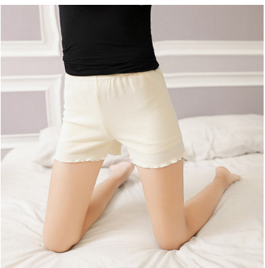 Loose Fit Baselayer Cotton Shorts Creamy White - Shop at LoveMi