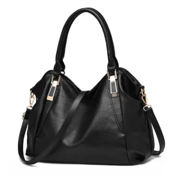 new European and American style diagonal shoulder portable female bag Black - Shop at LoveMi
